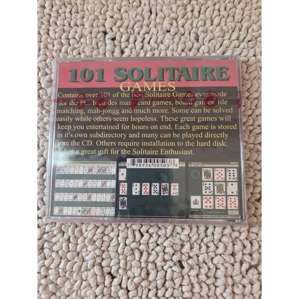 Solitaire 101 Games PC game Windows 95 Brand New